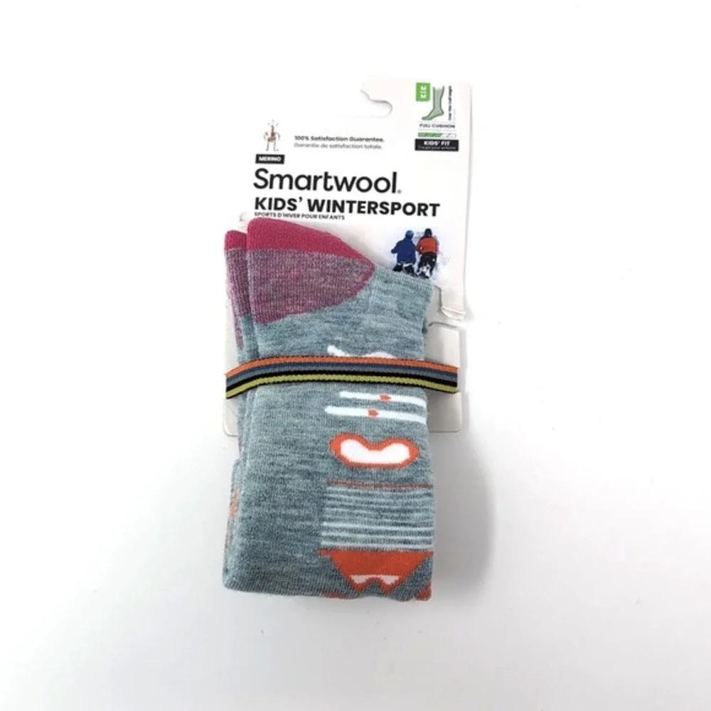 Kids SMARTWOOL‎ Wintersport Full Cushion Ski Day Over The Calf Socks Medium NEW